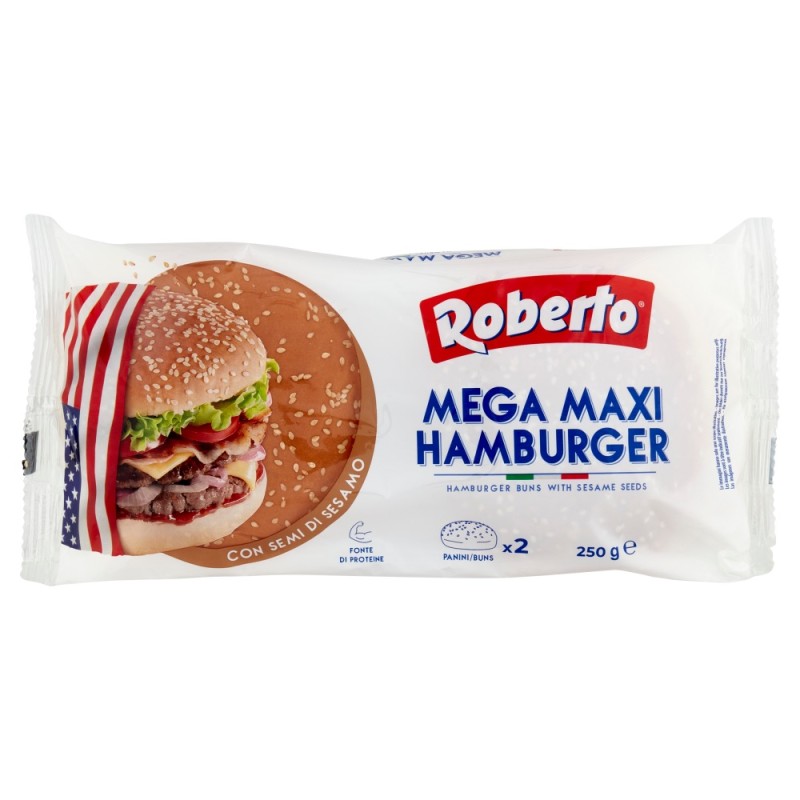 ROBERTO MEGA MAXI HAMBURGER 250 GR X 10 PZ