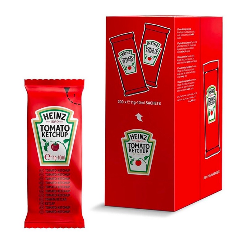 HEINZ TOMATO KETCHUP BUSTINE 10 ML X 200 PZ