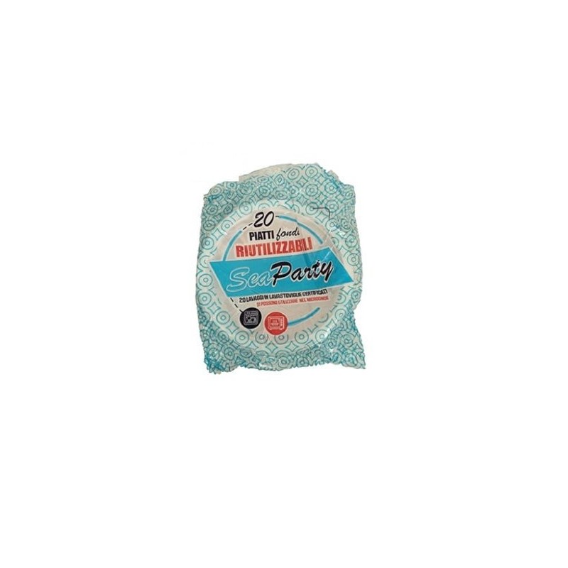 PIATTI FONDI RIUTILIZZABILI SEA PZ 20 X 26 CF
