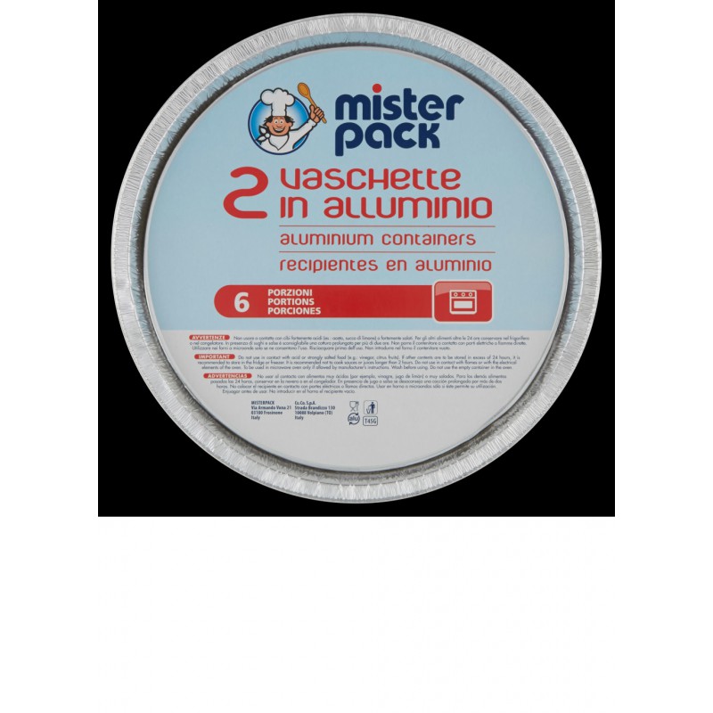 VASCH. M.PACK TONDE 6 PORZ. T45G X 2 PZ 24 CONF