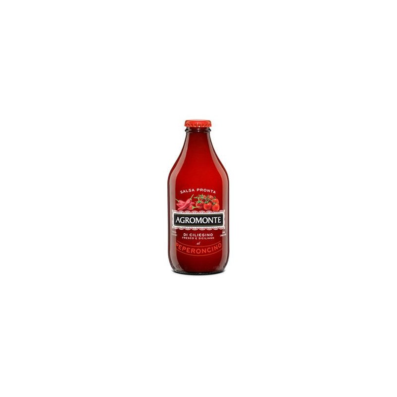 AGROMONTE SALSA CILIEGINO E PEPERONCINO 330 GR X 12 CF