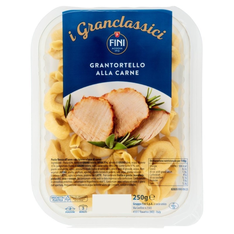 FINI GRANTORTELLI ALLA CARNE 250 GR X 12 CF