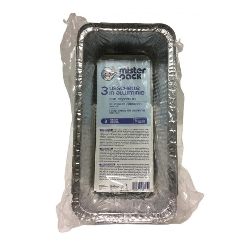 VASCHETTE M.PACK 3 PORZ.C.COPERCHIO R 62L X 24