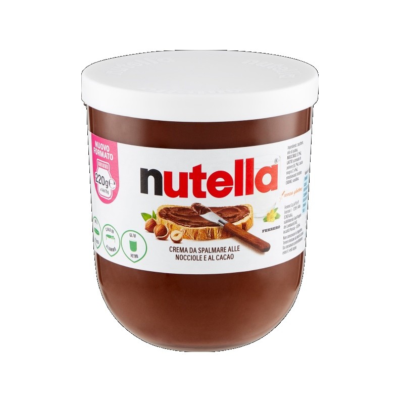 FERRERO NUTELLA 220 GR X 15 CF