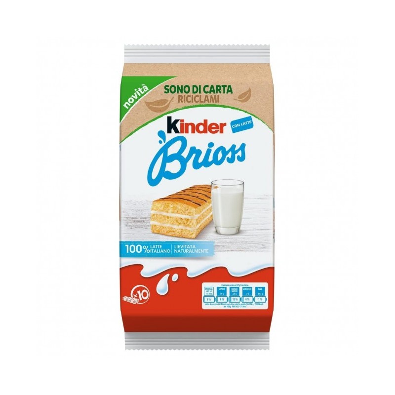 KINDER BRIOSS LATTE T10 X 12 CF