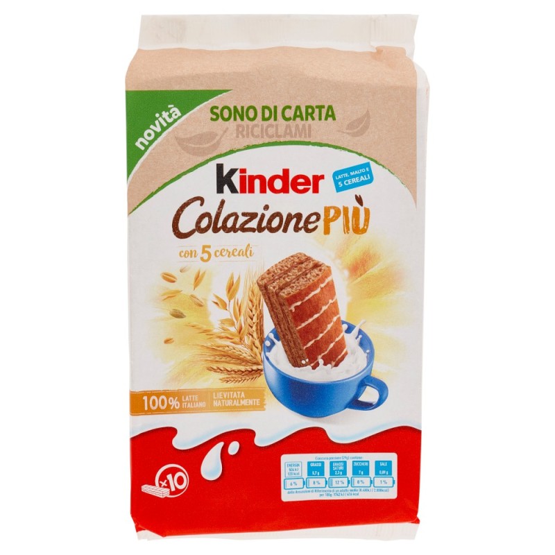 KINDER COLAZIONE PIU\' T10 X 12 CF
