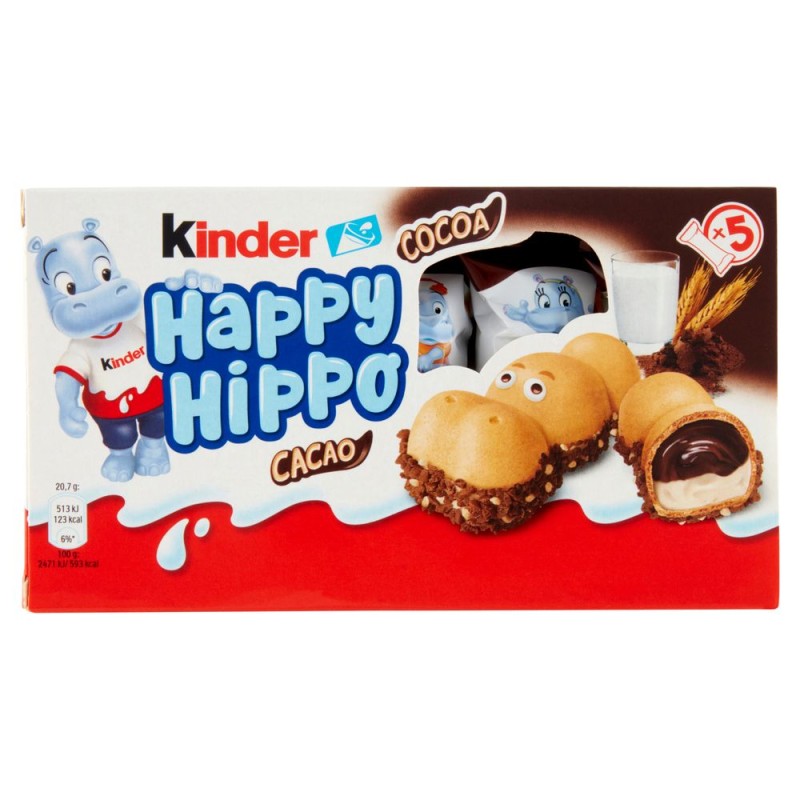 KINDER HAPPY HIPPO CACAO T5 X 10 CF