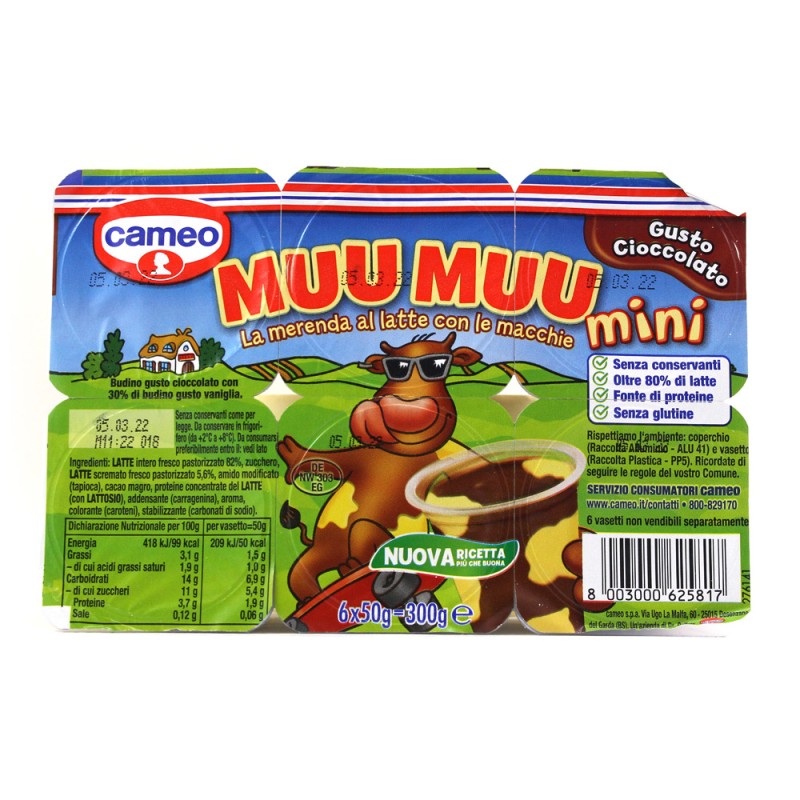 CAMEO MUU MUU CIOCCOLATO 50 GR X 6 PZ X 3 CF