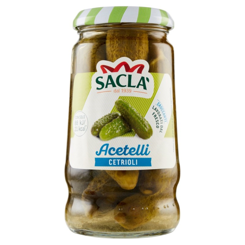 SACLA\' ACETELLI CETRIOLI GR.290 X 12 CF