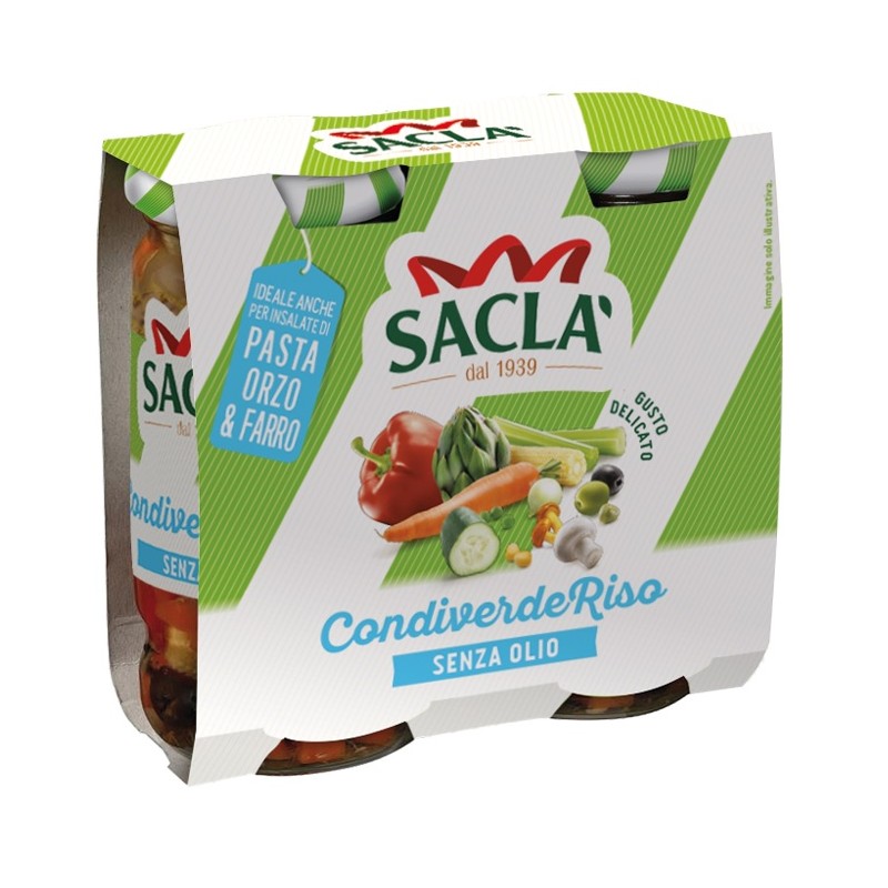 SACLA\' RISO SENZA OLIO CONDIVERDE DUO GR. 290 X 2 PZ X 6 CF