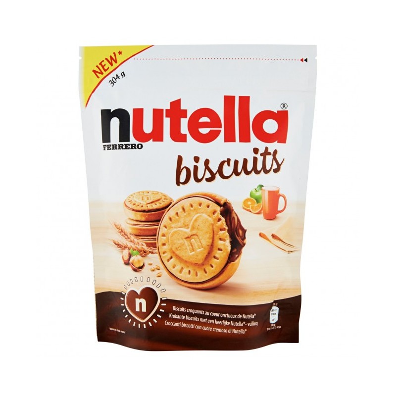 FERRERO NUTELLA BISCUITS 304 GR X 10 CF