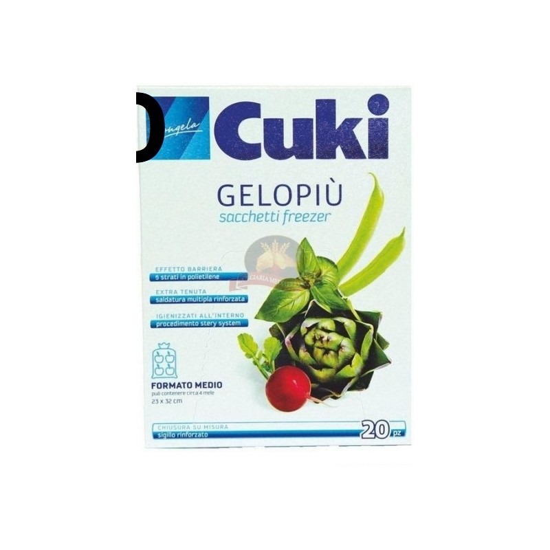 CUKI GELO SACC. MEDI 20  X 24