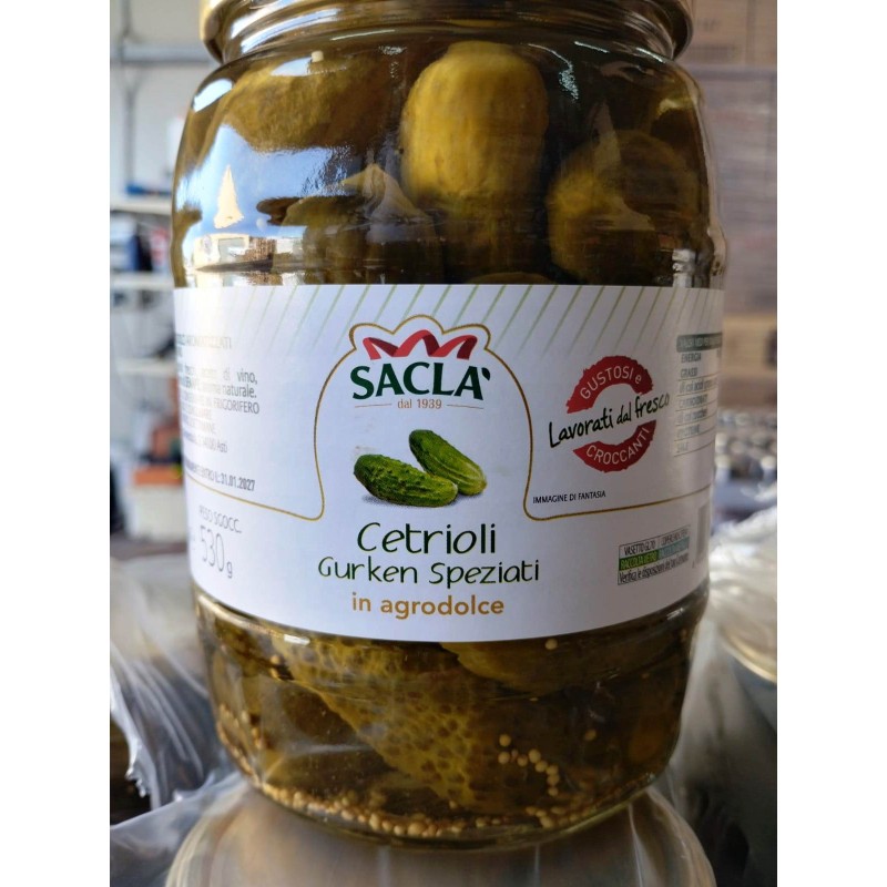 SACLA\' CETRIOLI GURKEN 1062 GR X 6 CF