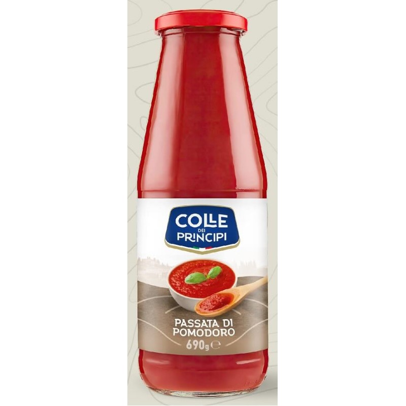 COLLE DEI PRINCIPI PASSATA DI PORMODORO 690 GR X 12 CF COLLE DEI PRINCIPI PASSATA DI PORMODORO 690 GR X 12 CF