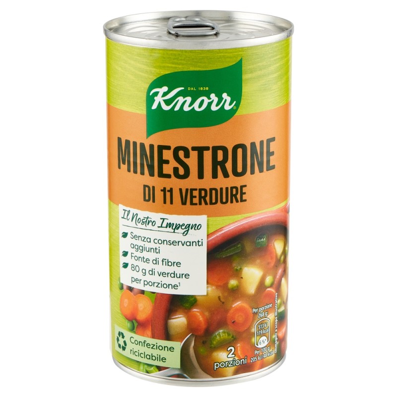 KNORR MINESTRONE 11 VERDURE 545 GR X 12 CF