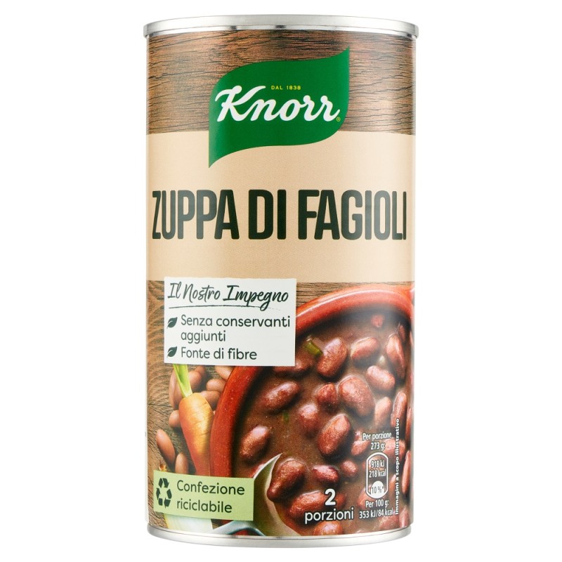 KNORR ZUPPA DI FAGIOLI 545 GR X 12 CF