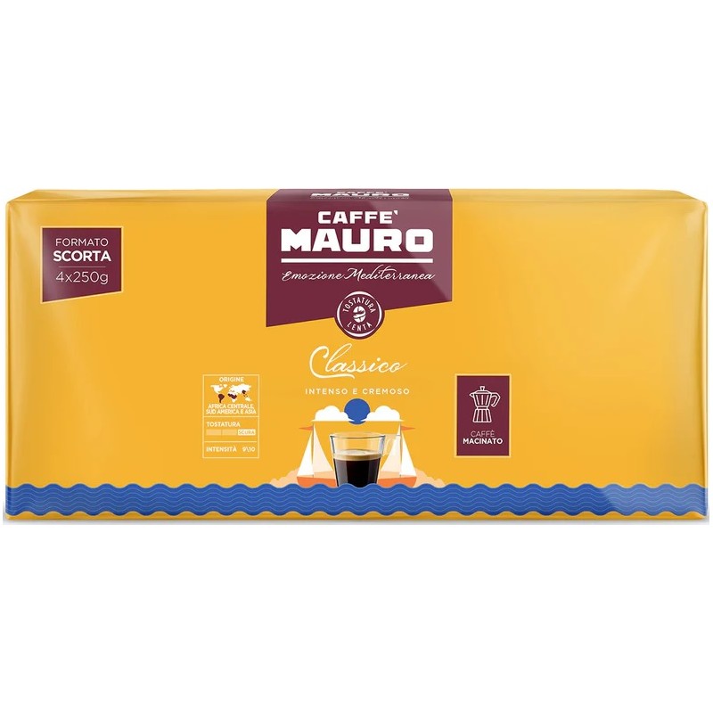 CAFFE MAURO CLASSICO QUADRIPAK GR 250 X 4 X 5