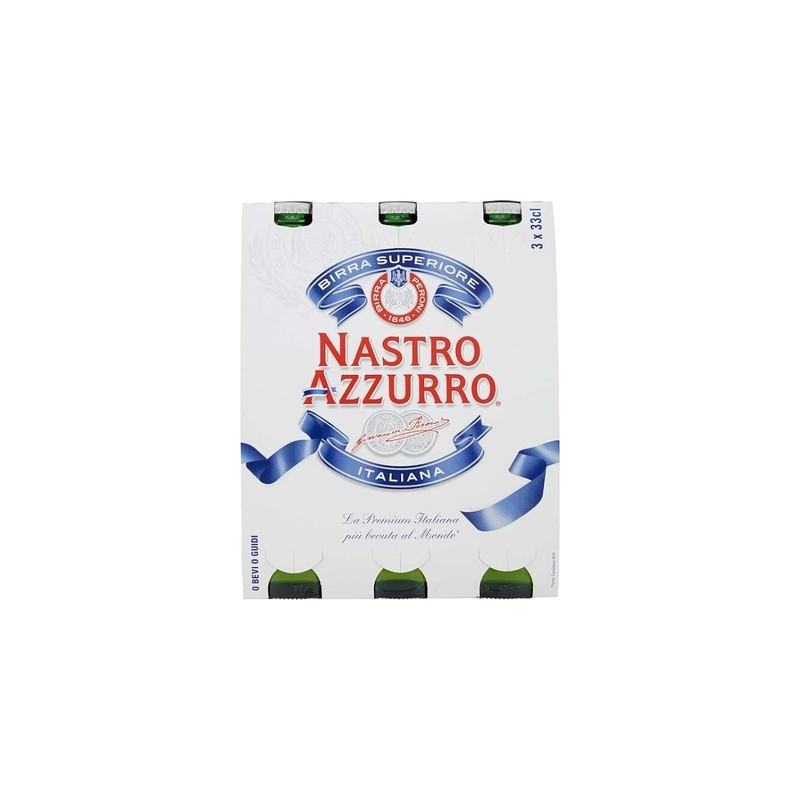 BIRRA NASTRO AZZURRO 330 X 3 X 8
