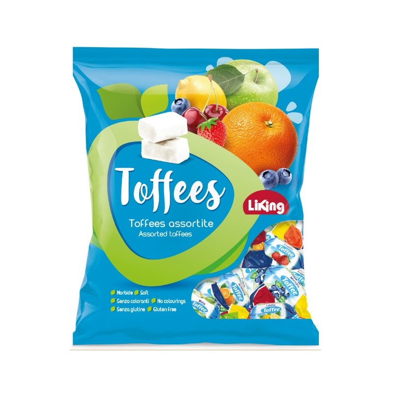 LIKING CARAMELLE TOFFEE FRUTTA 220 GR X 15 PZ