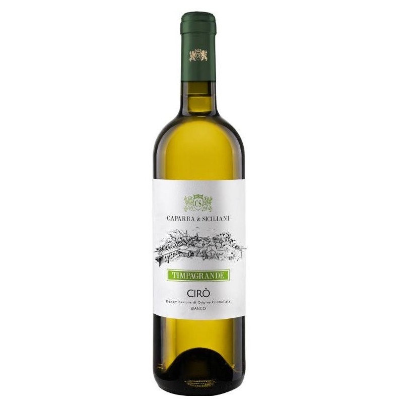 CAPARRA E SICILIANI VINO CIRO\' TIMPAGRANDE BIANCO  CL 75 CL X 6 CF