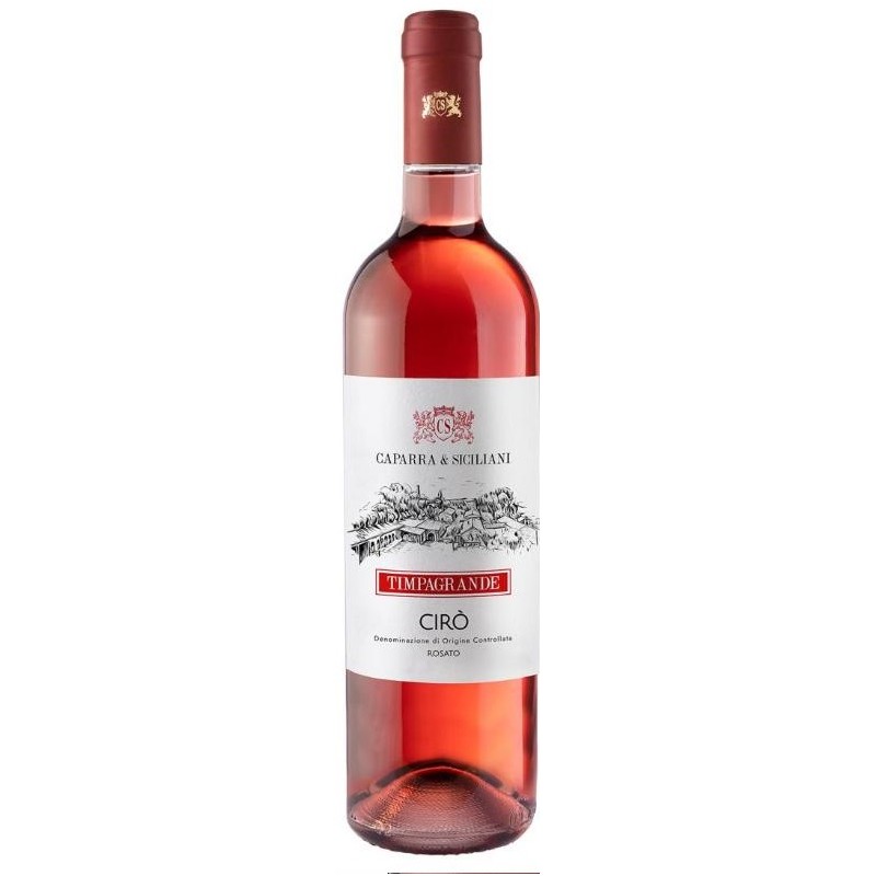 CAPARRA E SICILIANI VINO CIRO\' TIMPAGRANDE ROSATO  CL 75 CL X 6 CF