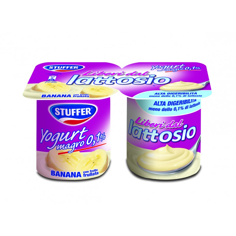 STUFFER LIBERI LATTOSIO BANANA 2X125 GR.