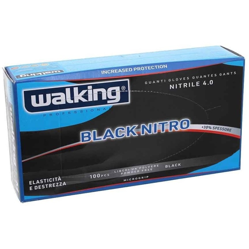 WALKING GUANTI BLACK NITRO 100 PZ XL