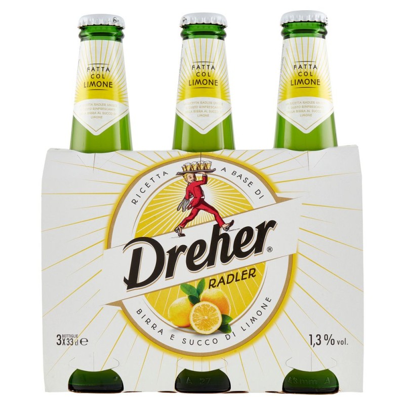 BIRRA DREHER RADLER 330ML X 3 X 8