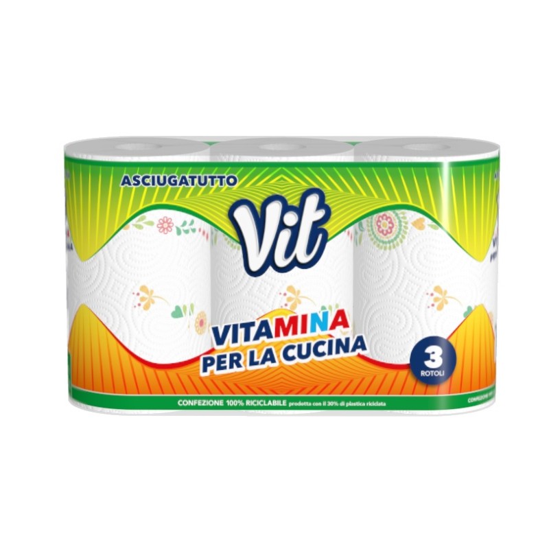 VIT ASCIUGATUTTO VITAMINA 3 ROTOLI X 8 CF