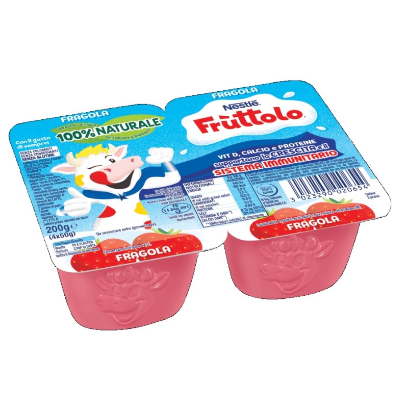 FRUTTOLO FRAGOLA 100% NATURALE 4 X 50 GR X 9 CF