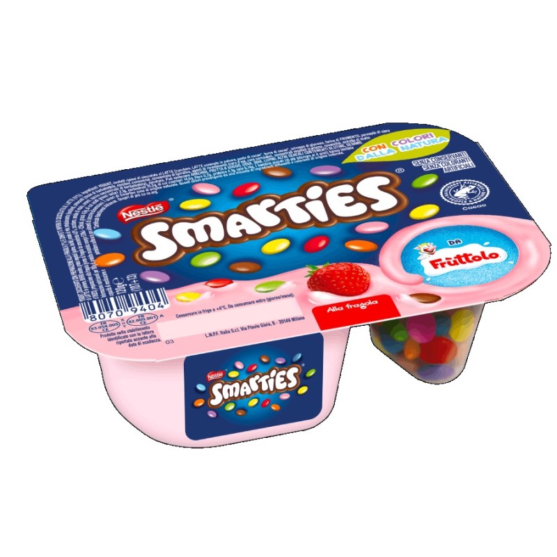 FRUTTOLO YOGURT & SMARTIES FRAGOLA 120 GR X 8 CF