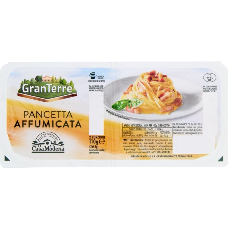 PANCETTA A CUBETTI AFFUMICATA C.M. 110 GR. X 12 PZ