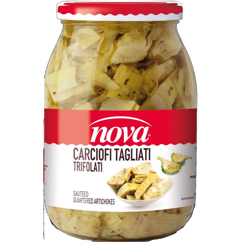 NOVA CARCIOFI TAGLIATI VASO GR 980