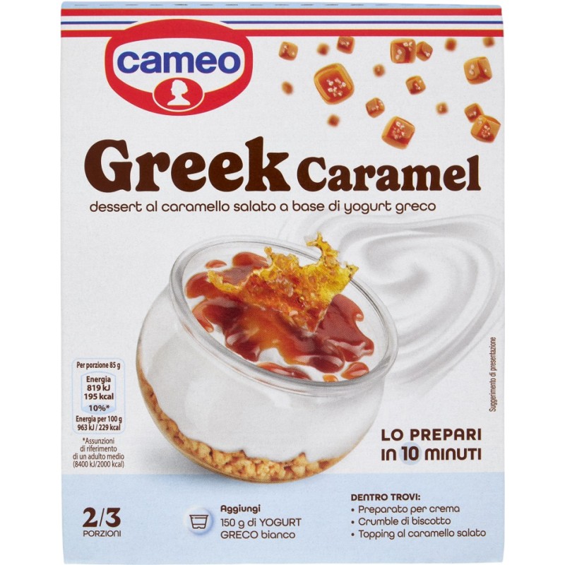 CAMEO DESSERT GREEK CARAMEL 104 GR X 6 CF