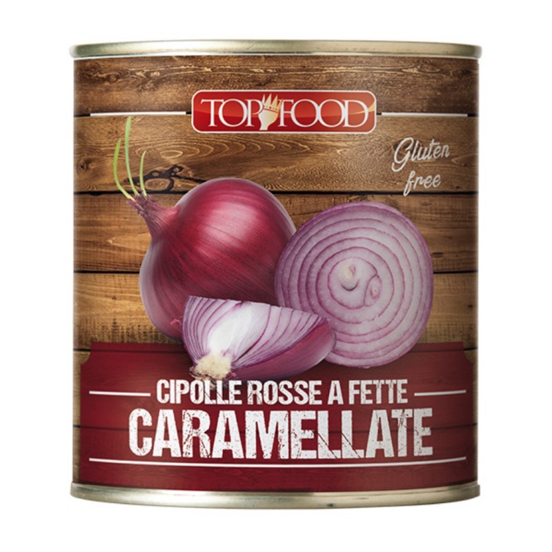 TOP FOOD CIPOLLE ROSSE CARAMELLATE LATTA 800 GR