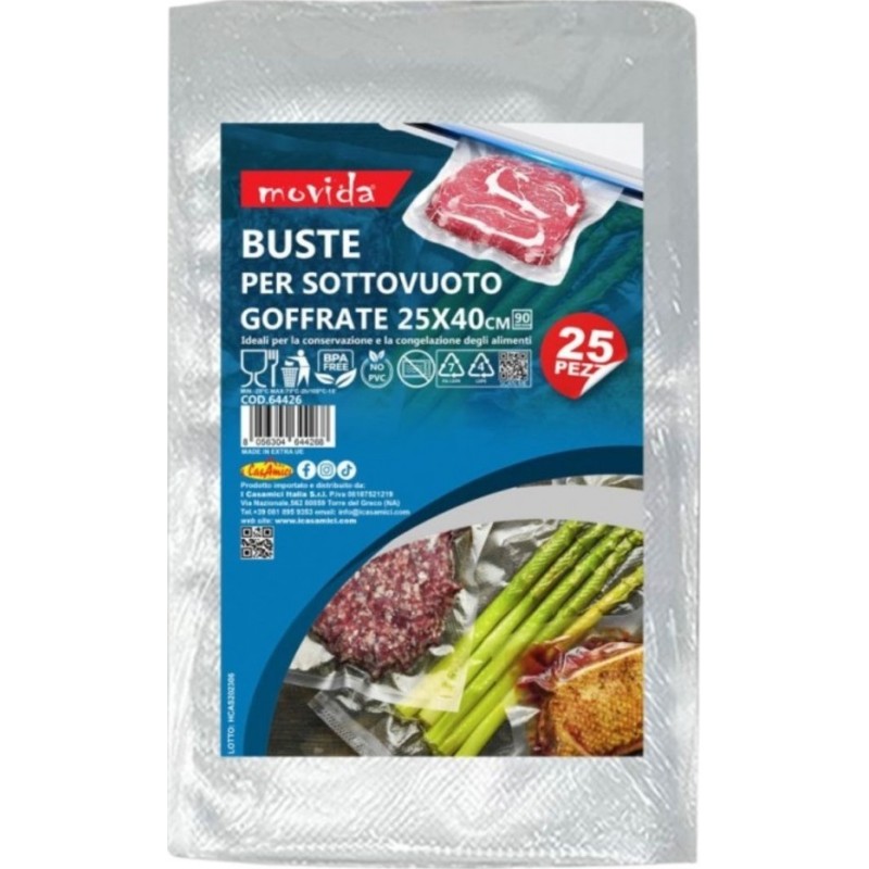 CASAMICI BUSTE SOTTOVUOTO 25 X 40 25 PZ X 40 CF