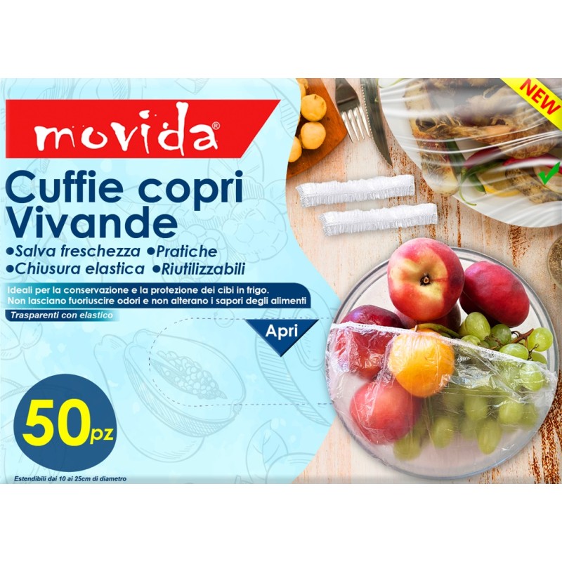CASAMICI MOVIDA COPRIVIVANDE SALVAFRESC. 50 PZ X 12 CF