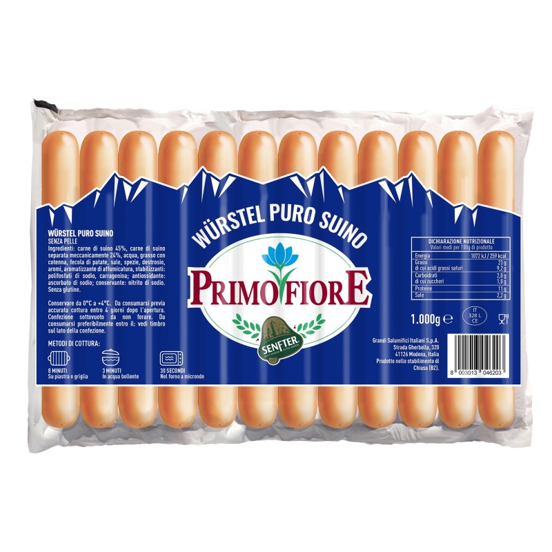 WURSTEL PRIMO FIORE PS KG 1 X 7 CF