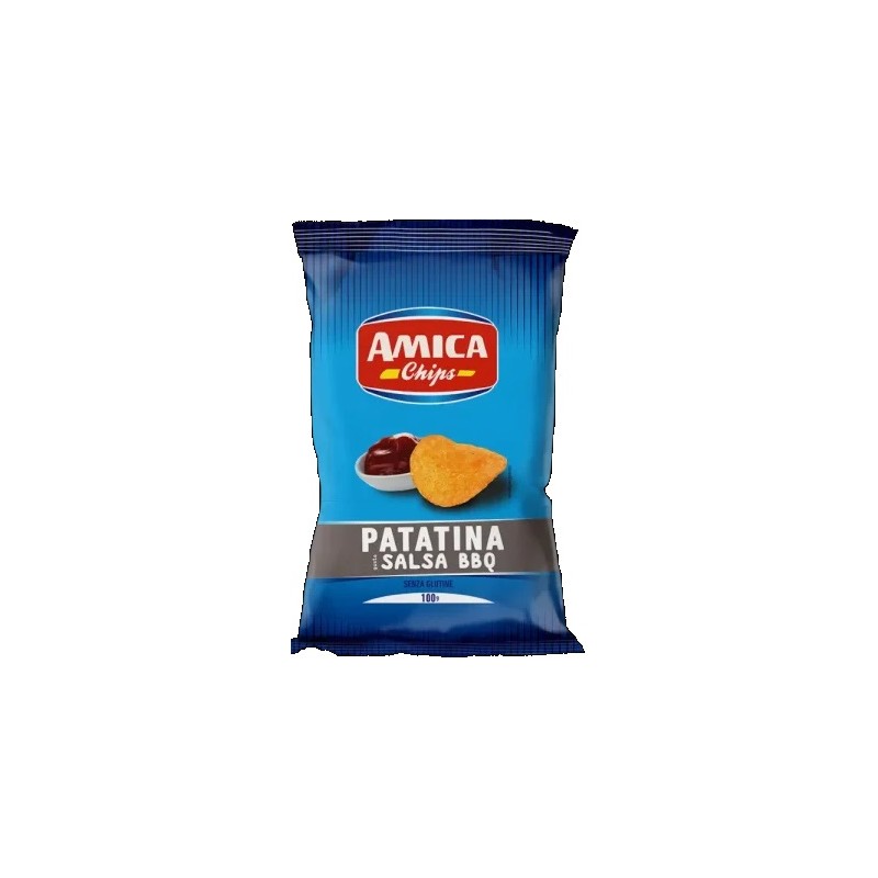 AMICA CHIPS PATATINA SALSA BBQ 100 GR X 20 CF
