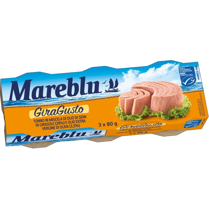 TONNO MARE BLU GIRAGUSTO 80 GR X 3