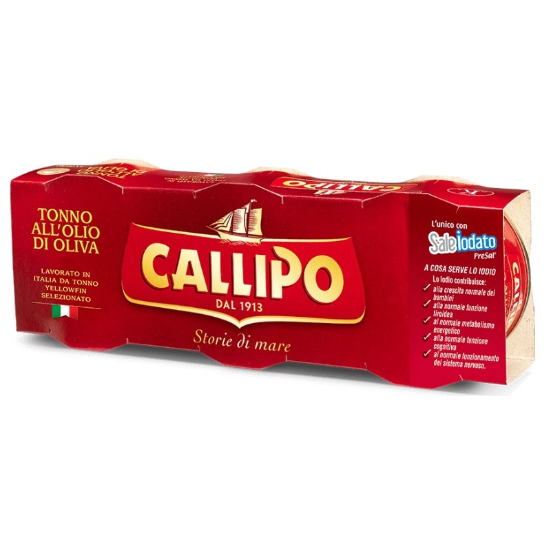 CALLIPO TONNO OLIO OLIVA GR 70 X 3