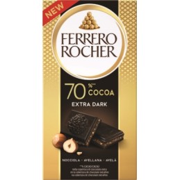 FERRERO ROCHER TAVOLETTA FONDENTE-NOCCIOLA G90X8