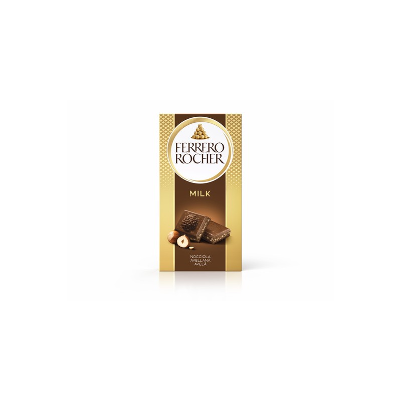 FERRERO ROCHER TAVOLETTA LATTE-NOCCIOLA G90X8