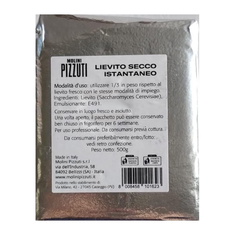 PIZZUTI LIEVITO NATURALE ISTANTANEO 500 GR