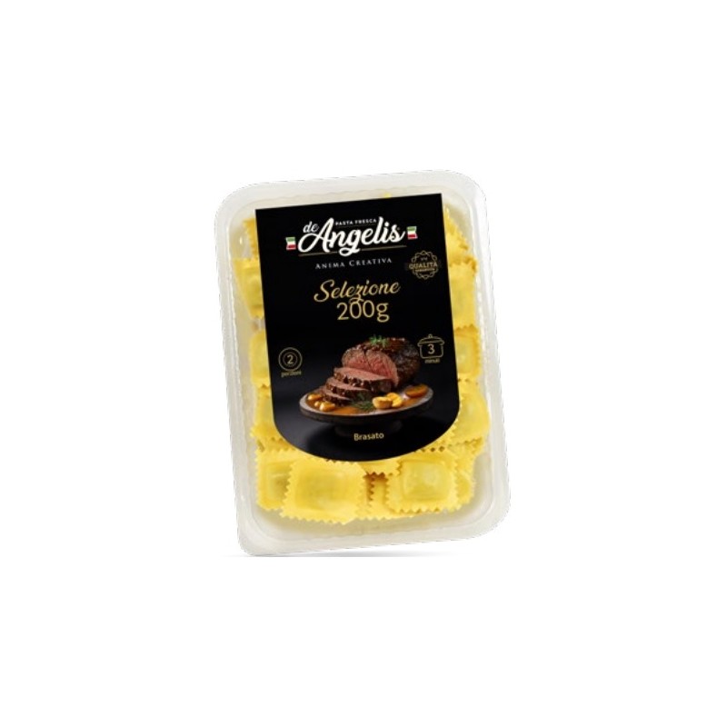 DE ANGELIS RAVIOLI AL BRASATO 200 GR X 8 CF