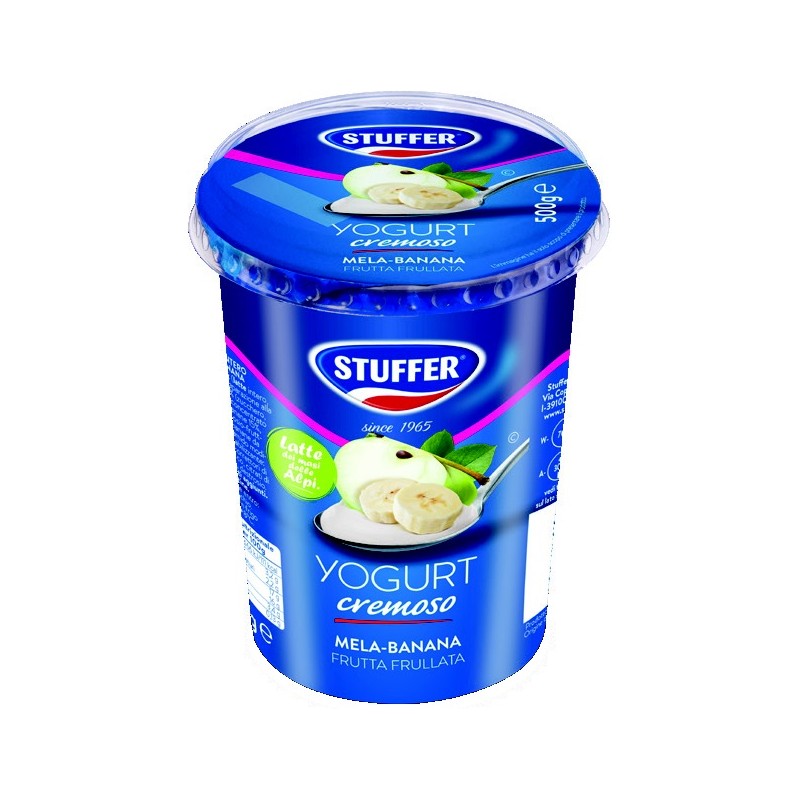 STUFFER YOG.CREM. MELA/BAN. 500 GR. X 6 CF