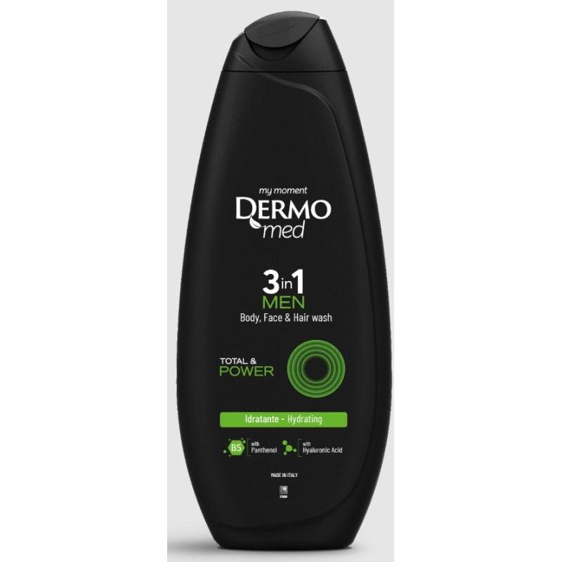 DERMOMED MEN TOTAL & POWER 3IN1 450 ML X 12 CF