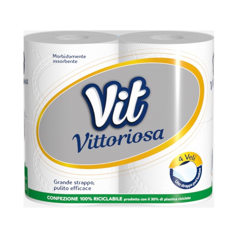 VIT VIT CARTA IGIENICA VITTORIOSA 4 VELI 4 ROT. X 15 CF