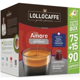 LOLLO CAFFE\' ASSOLUTO CAPS NESPRESSO 75+15 PZ