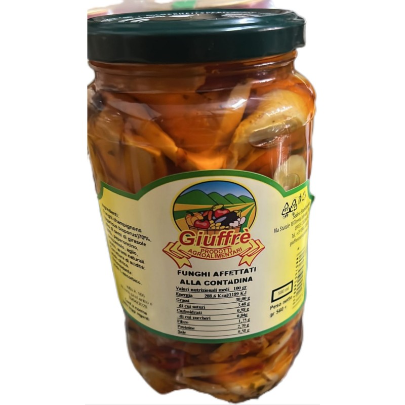 GIUFFRE\' FUNGHI CASARECCI VASO O.G. 580 GR